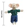Pantalón Vaquero Rayas Verdes Ratón 15cm
