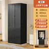 Black 800*550*2000 [Three-drawer louvered door wardrobe]