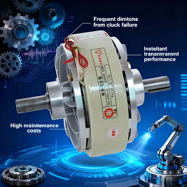 Water Cooling Magnetic Powder Clutch Double Shaft Precision Torque CE Certified New