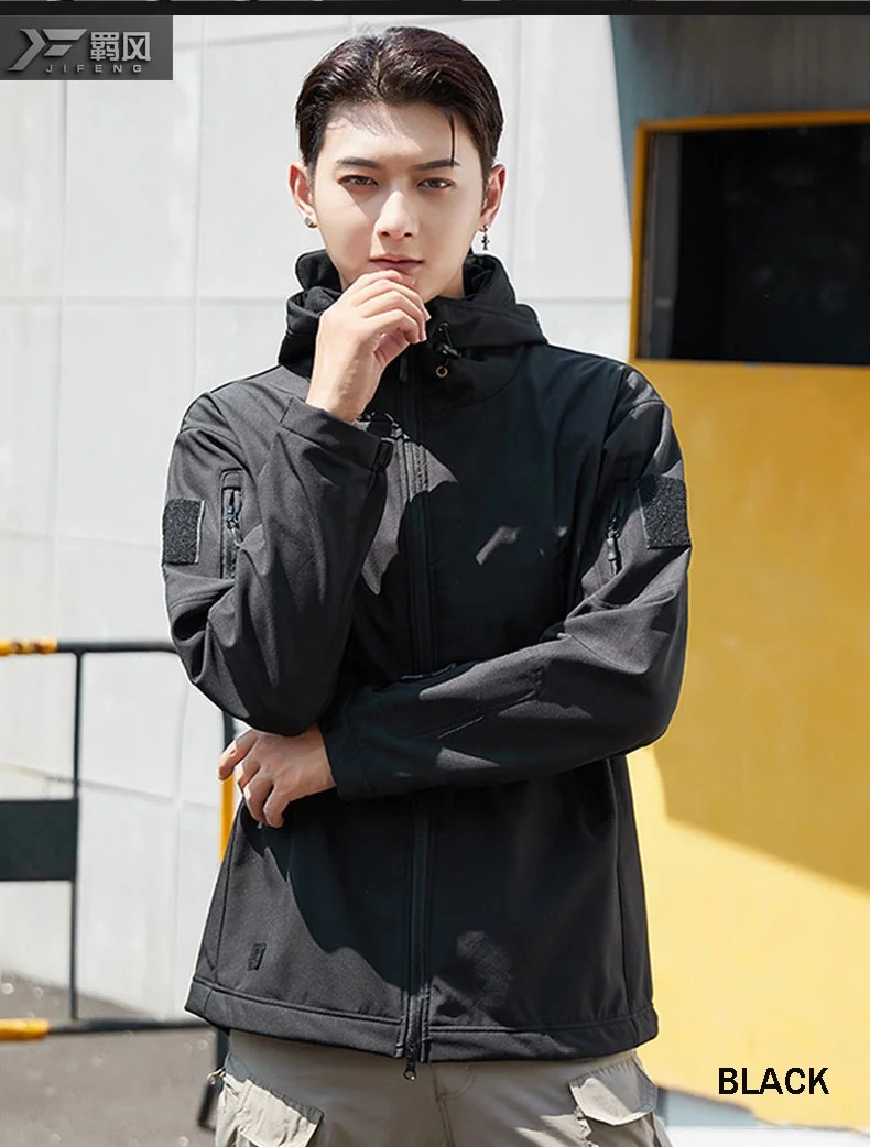 Jaqueta camuflada masculina, jaqueta tática de camuflagem, à prova