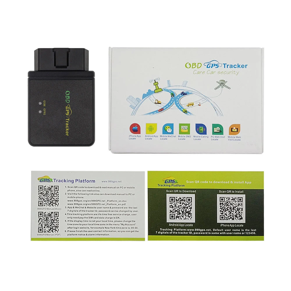 VJOY Obd2 Gps tracker with Diagnostic Function Shock Sensor 4G OBD Gps Tracker LTE