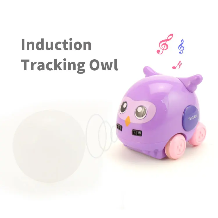 Kidewan Intelligent Toy Owl Track Following Induction Animal Robot With Ball For Kids