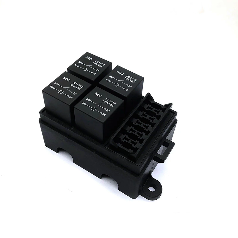 12v 4 Relay Box Block 5 Slots Atc/ato Blade Fuse 40a Relay Slots Buy