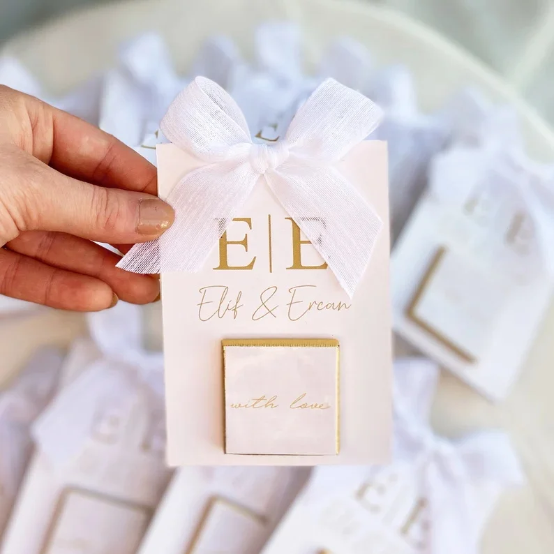 Wedding Custom Cardboard Box for Chocolate Sweet Empty Foldable Chocolate Packaging Boxes