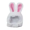 Gorro de conejo blanco de algodón.