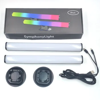 2024 new wholesale desktop ambience light portable music atmosphere RGB colorful new vibration pickup lights