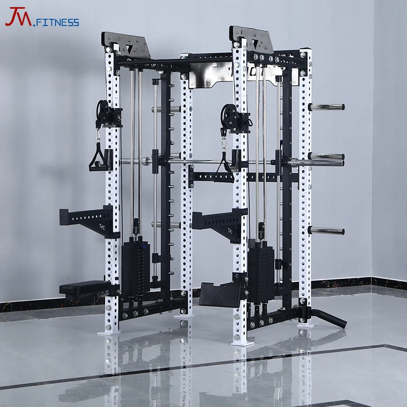Body Building Commercial Equipment Exercise Functional Trainer& Smith Machine& Squat Rack Machine Fitness Gym Equipment