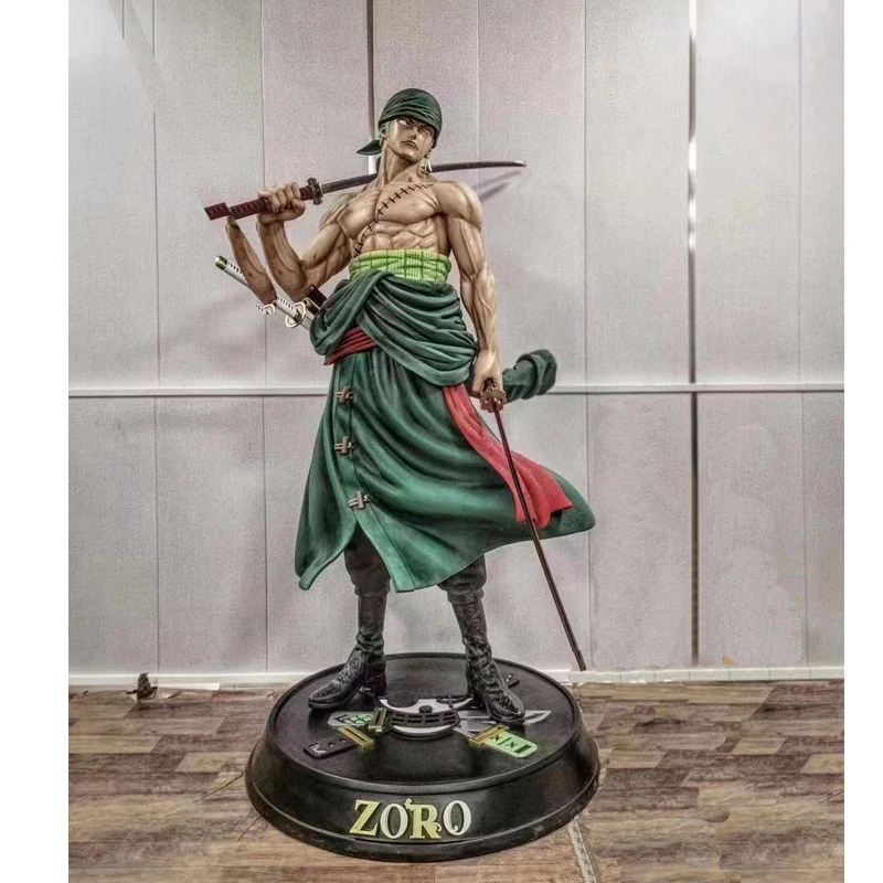 新スタイルワンピースゾロフィギュア樹脂像リアルサイズアニメ 