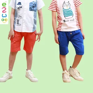 Online Wholesale Summer Kids Boy Clothing Colored Cotton Shorts