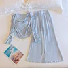 8697# Conjunto Azul Bebé Sal Marina (con Pecho Fijo)