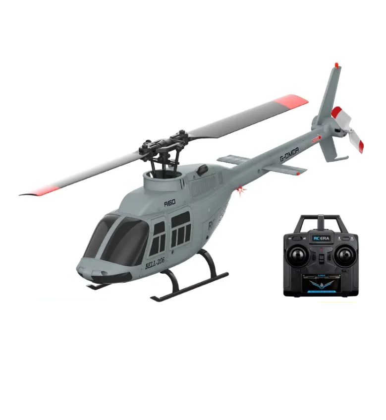 HOSHI ERA A60 RC Plane Helicopter 2.4G 6-Axis Gyroscope 6CH Optical Flow Altitude Hold USB MINI BELL 206 Remote Aircraft