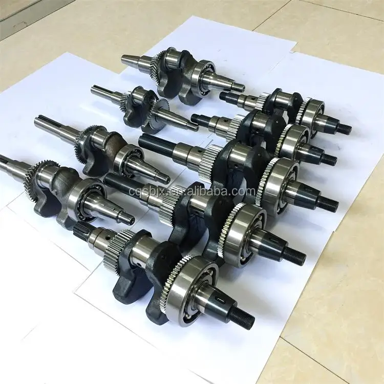 High Quality Steel Forged Motorcycle Crankshaft 48-58HRC Hardness for Spacy 110cc Engine with One Year Warranty