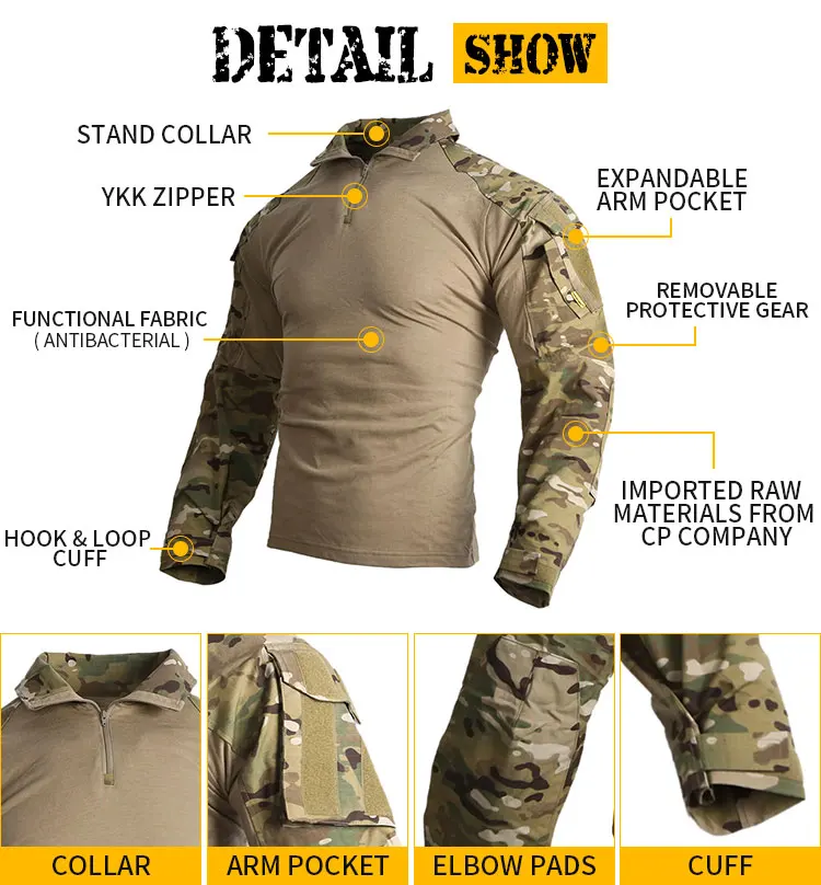 Emersongear Outdoor Cvc Camouflage Clothing Combat Uniforms Tactical ...