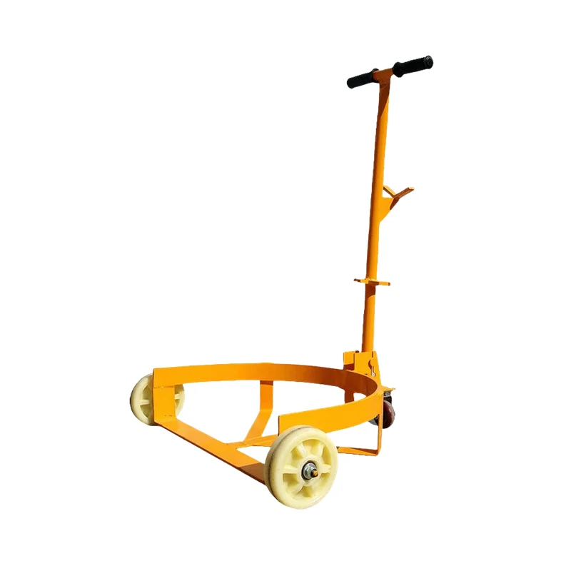 Heavy Duty Material Handling Tool Factory Supply Easily Transport Low Profile Three Wheel 55 Gallon Drum Dolly