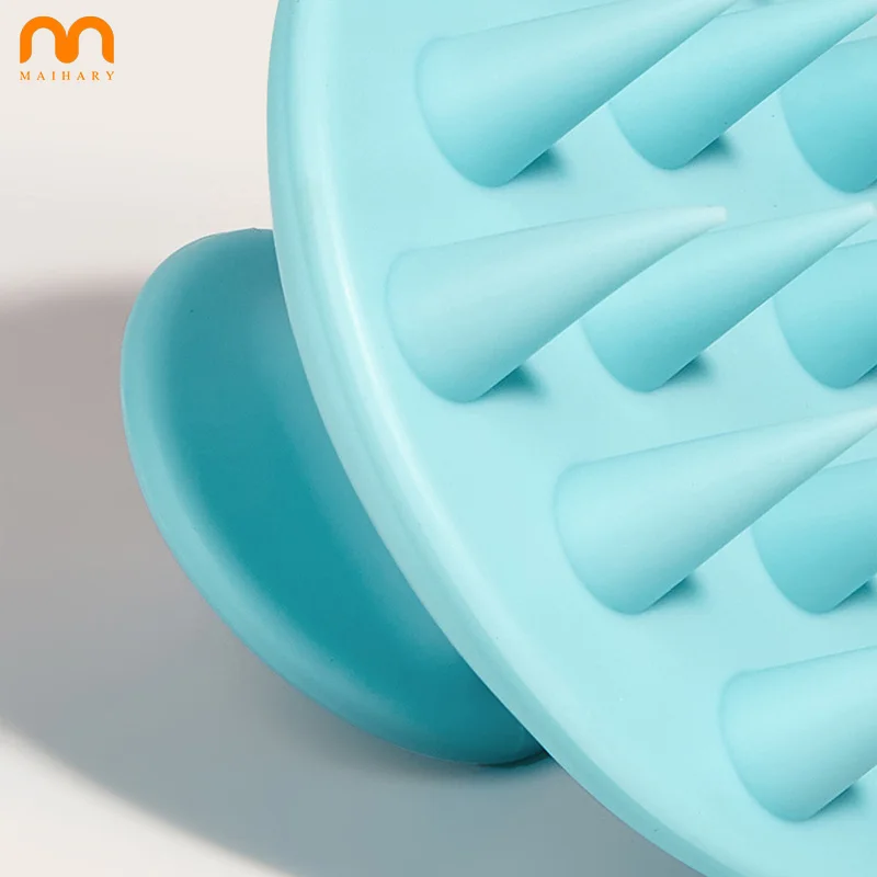 Оптовая продажа щетка для шампуня парикмахерской силиконовая Массажная кожи головы с индивидуальным логотипом