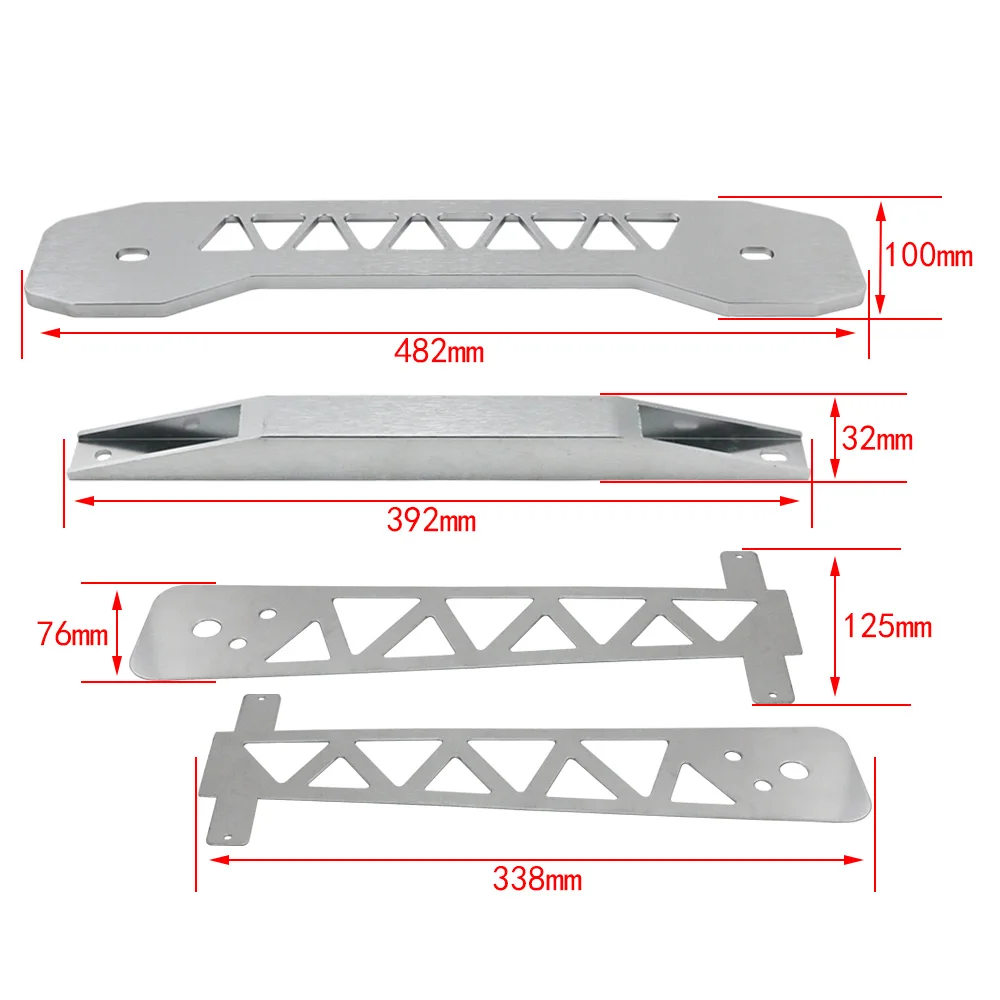 thumbnail image 2 of BAGARAATAN Billet Aluminum Rear Lower Subframe Brace For Honda Civic FD FB FG 2006-2011 – Silver, Bolt-On, Hardware Included 2 of 4
