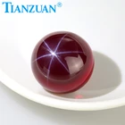 artificial star sapphire ruby red color sphere shape/ ball shape red color corundum without hole