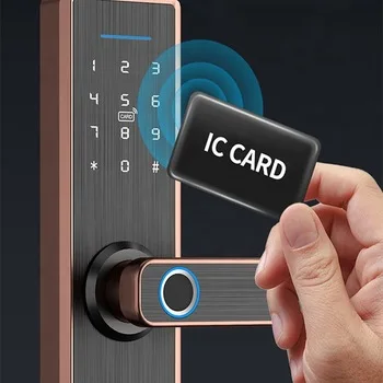 Tuya Wifi Qr Code Handle Electronic Digital Biometric Fingerprint Smart Door Lock