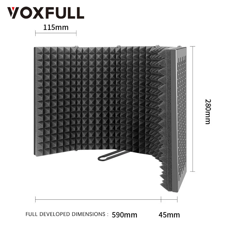 Studio Microphone Diffuser Isolation Sound Absorber Acoustic Foam Pane ...