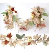1.72m Pumpkin Berry Plastic Maple Vines (QT558180)