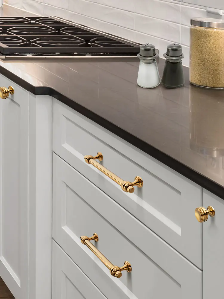 Wekis Unique Knobs And Pulls Brushed Gold Kitchen Hardware