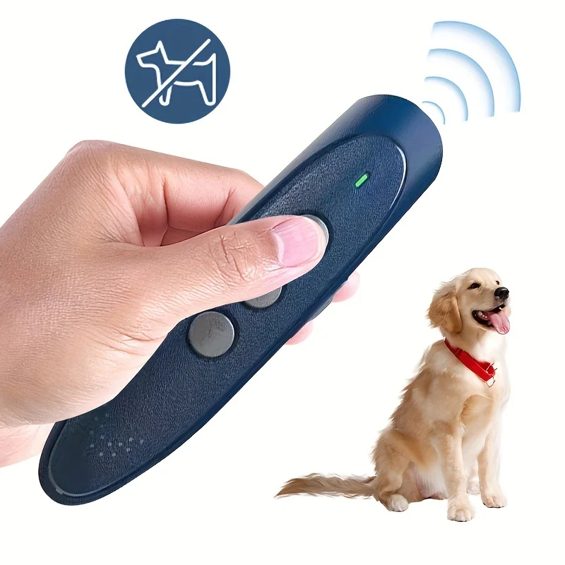 Smart Home Product Electronic LED Ultrasonic Dog Repeller Anti-Barking Control Device with Battery Operation Dog Training Tool