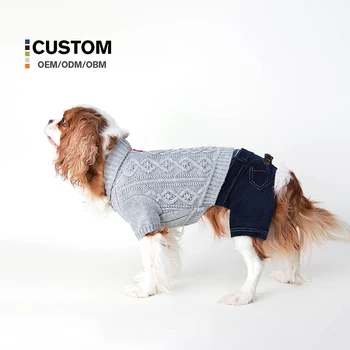 Fashion Pet Dog Sweater Comfortable Clothes for Pet Sweater for Large Dogs Winter Warm Costume Dog British Style Puppy Sweaters