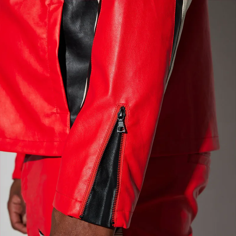 Custom design retro classic motorcycle oem patch genuine leather racing jacket for men_voghion.com