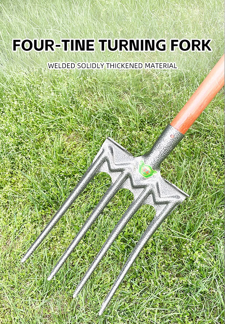 product high quality 4t metal garden forks wooden forks for outdoor use-3