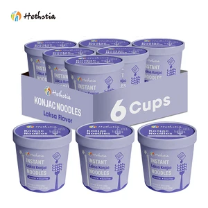 Instant Laksa Konjac Noodles Low Fat Gluten Free Vegan Box for Healthy Lifestyle