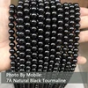 7A Perle di Tormalina Nera Naturale