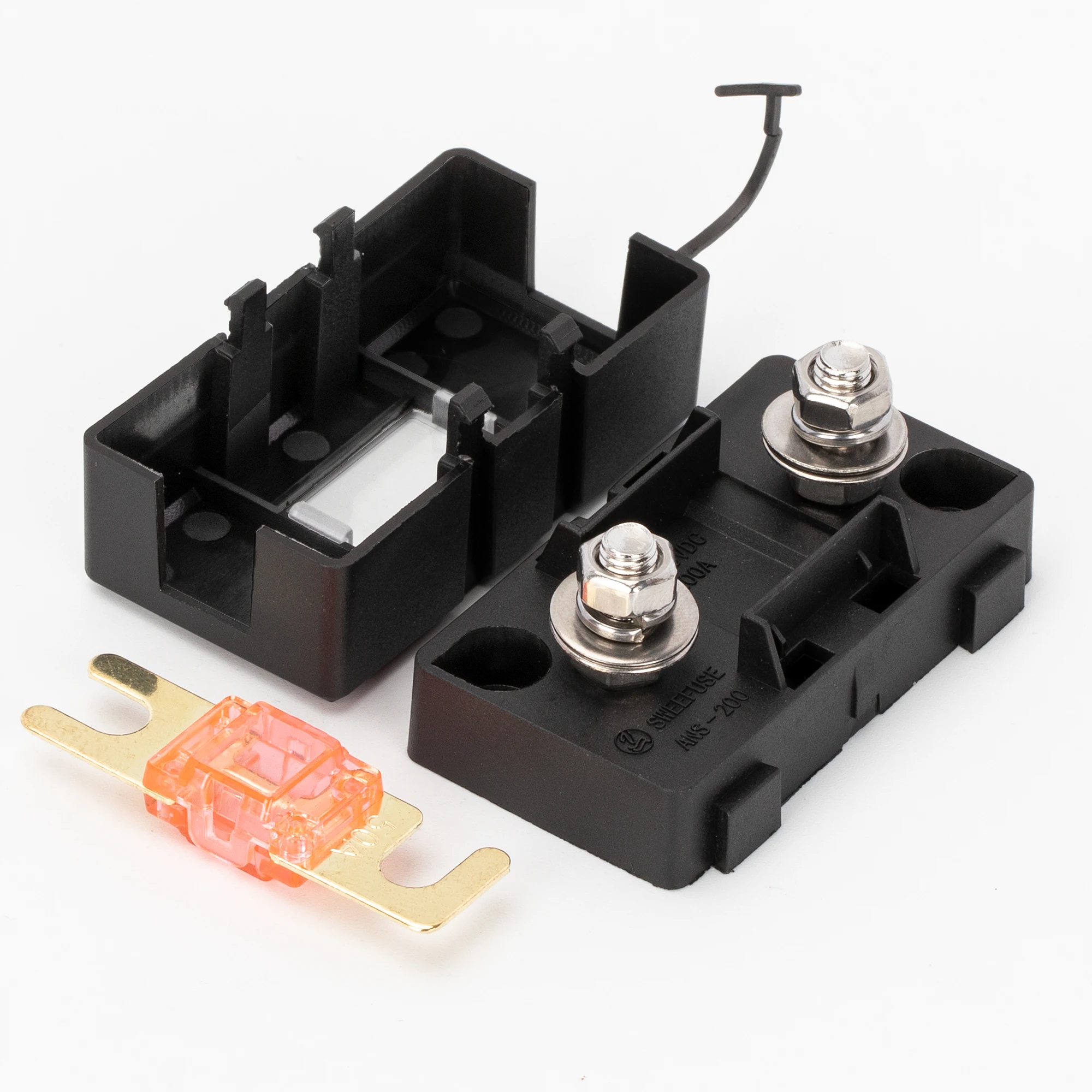 Midiヒューズホルダー 12-24VDC ボルトダウン式 スタッド端子タイプ