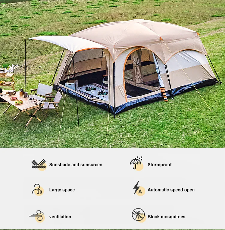 Camptown Hiking Custom Canvas Desert Canopy Foldable Waterproof Outdoor