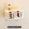 Walnut storage box -2 milk white