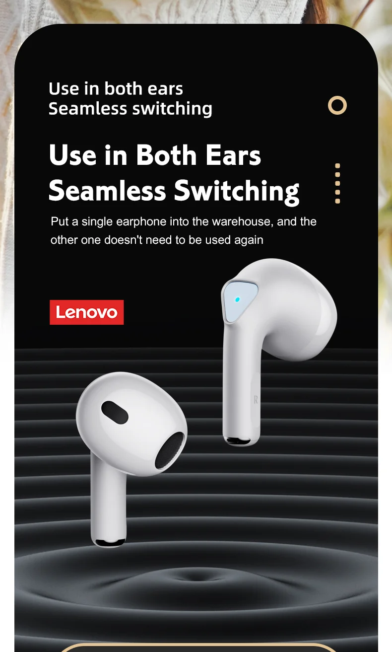 Lenovo Fones De Ouvido Lp80 V5.0,Fones Auriculares,Originais,Sem  Fio,Redução De Ruído,Música,Anc,Tws,Lp40,Lenovo - Buy Lenovo Lp40,Lenovo  Anc Tws Fones De Ouvido,Lenovo Lp80 Product on Alibaba.com