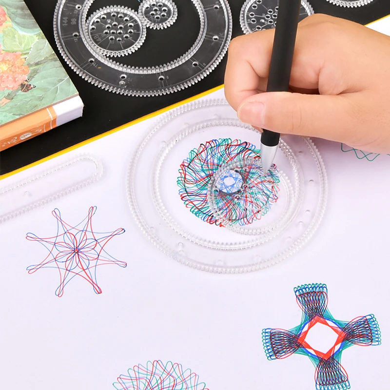 Foska Plastic Spirograph Drawing Set