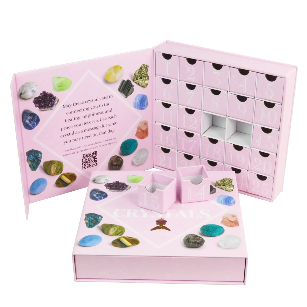 Custom Ramadan Christmas Chocolate Calendar Advent Boxes Paper Cosmetic