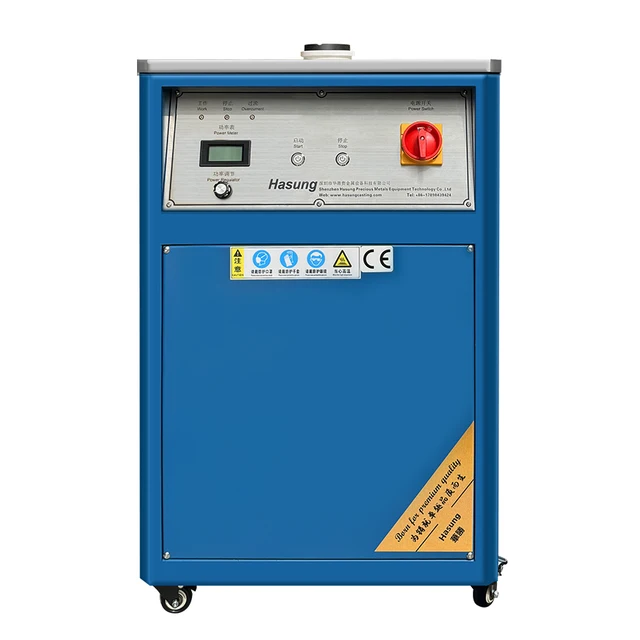 Hasung Hot sale Scrap Metal Melting Machine Gold Bar Melting And Forming furnace