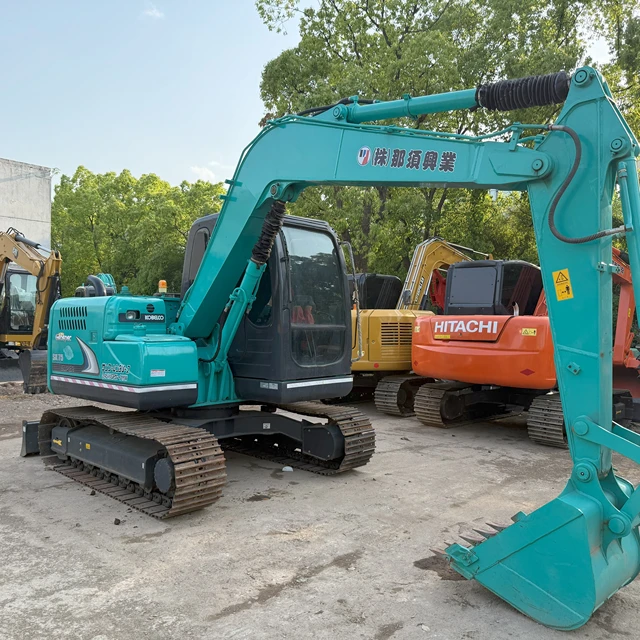 Kobelco SK75 Excavator with Efficient Fuel Consumption Focused on Engine Pump PLC Core Components