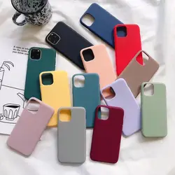 Custom Design Candy Color 1.5Mm Tpu Silicone Phone Cases For For Iphone Xs 11 12 13 Pro Max Xr X Estuches Para Celular