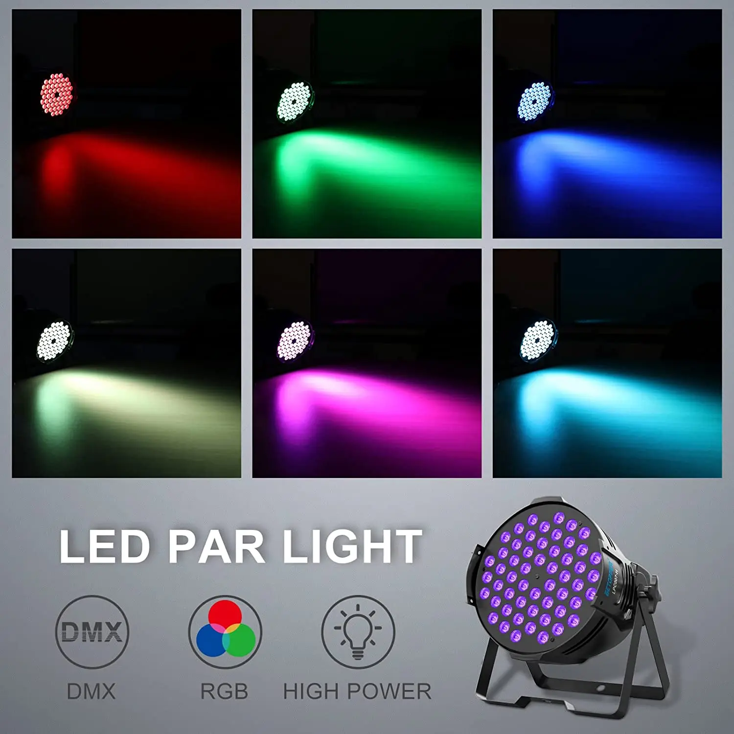 54*3w RGB 54 LED 3w アップライトニング ウェディングLED 3in1 