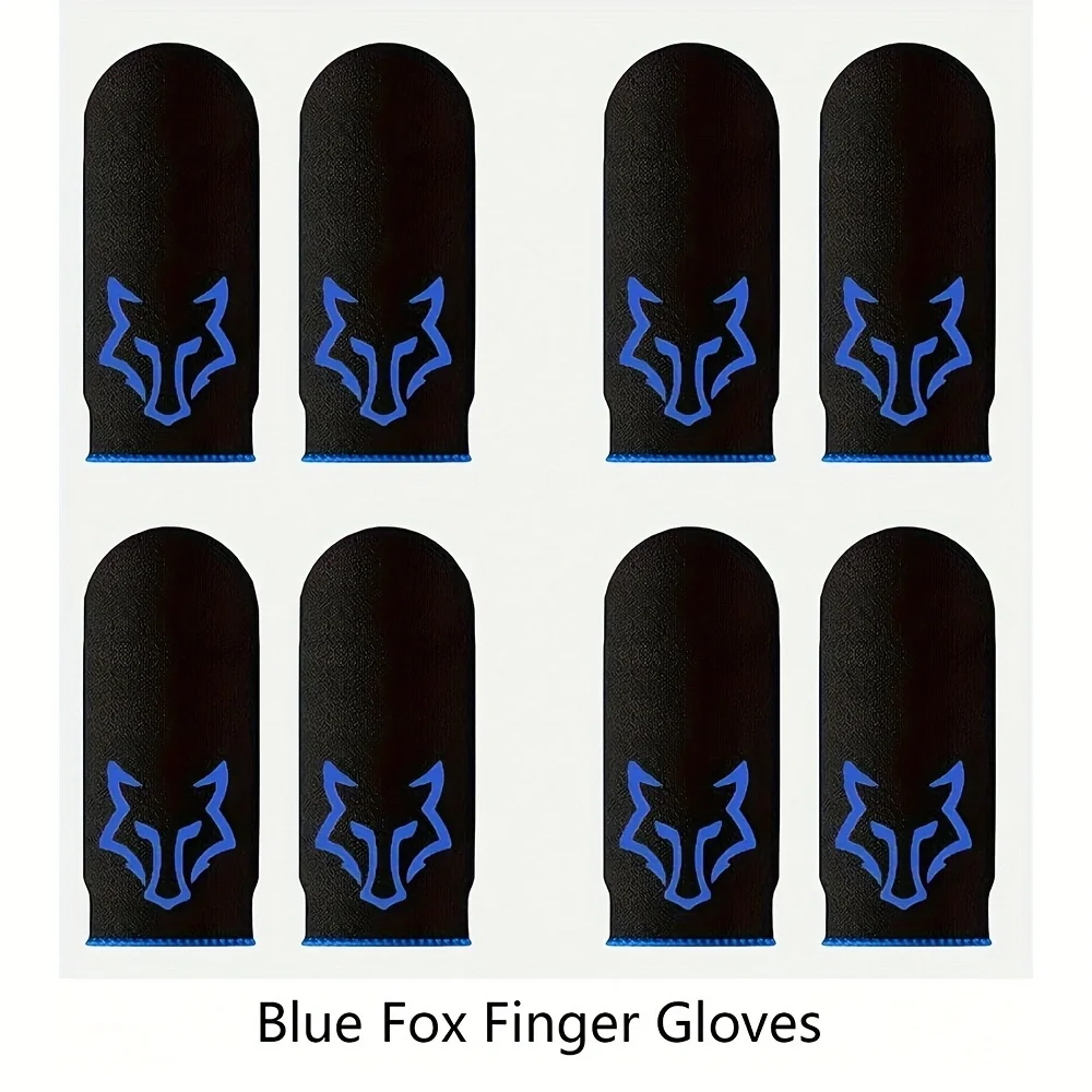 Logo Customized Breathable Wasp Feeler Sweat-proof Touch Screen Thumbs Finger Sleeve for Pubg Mobile Phone Gaming
