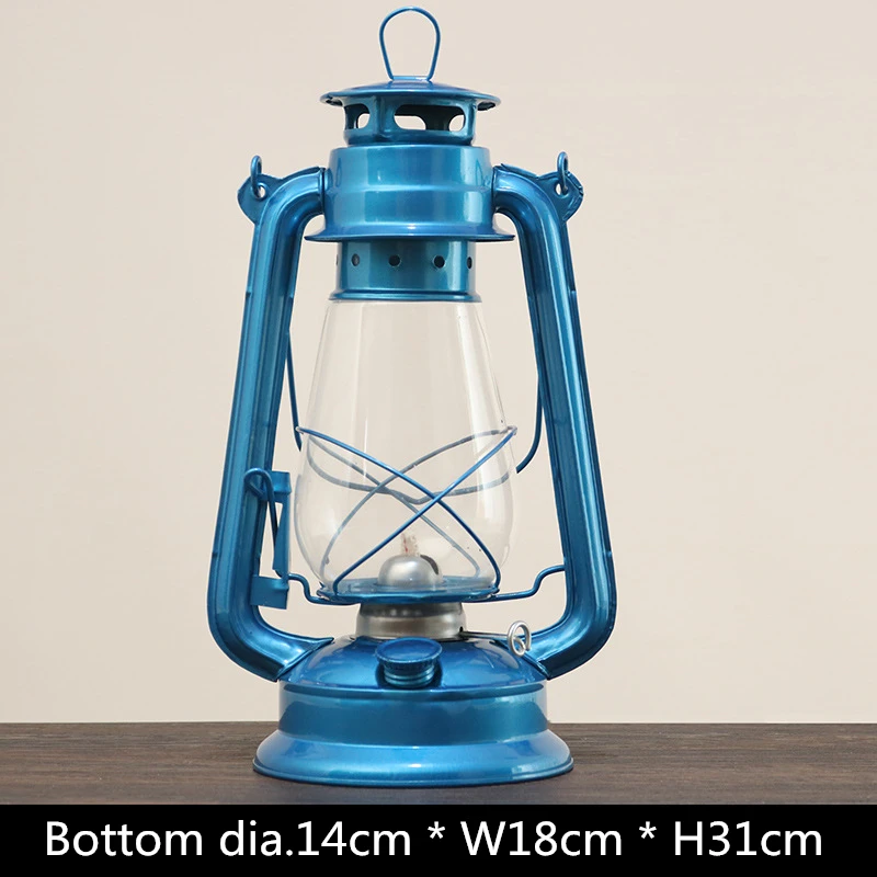 燈籠，古銅製，古董，時代物 中国过时的老式便携式复古金属煤油灯铁古董灯笼家居装饰