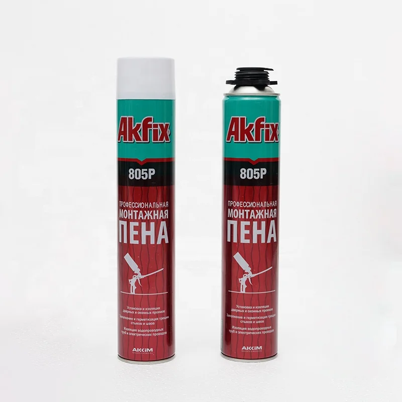 500ML Foam Expanding  Liquid Expanding Insulation Mount Good Hardness Gap Filling Spray Pu Polyurethane Foam