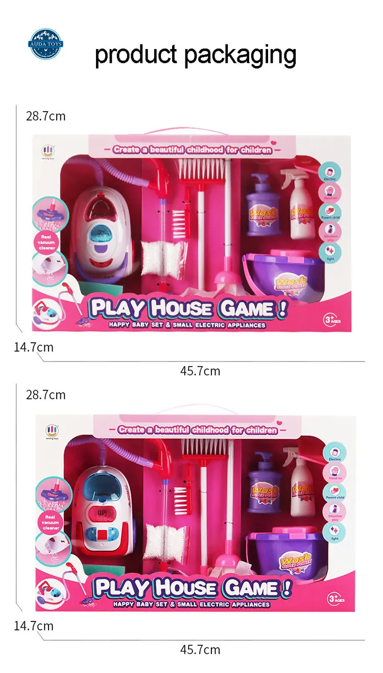 Лидер продаж модельный очиститель набор для игр пылесоса игрушка