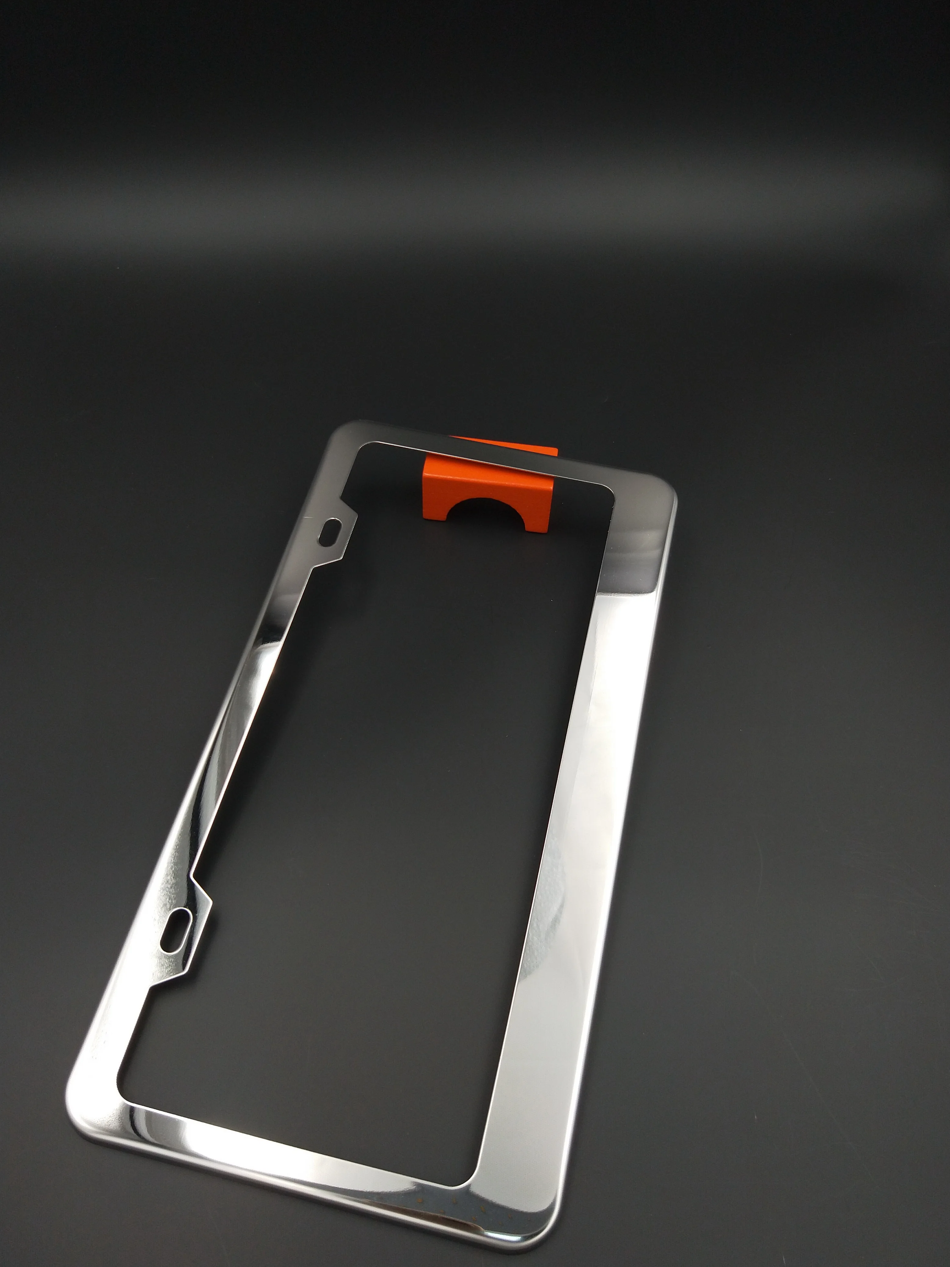 Stocked Custom Plain Heavy Duty Chrome License Plate Frame Stainless Steel