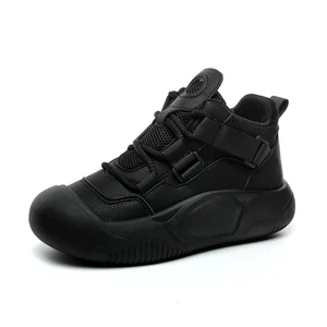 FL1395 Women's New Fashion Casual Board Shoes Autumn Student Sports Elevated Soft Sole Running Loafers Waterproof Feature