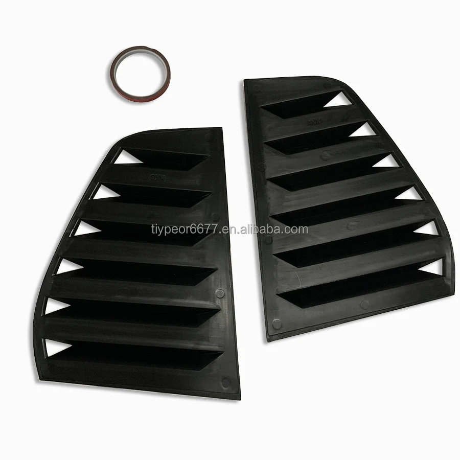 product abs black rear side window quarter louver trim for volkswagen golf 6 mk6 2010   2013-6