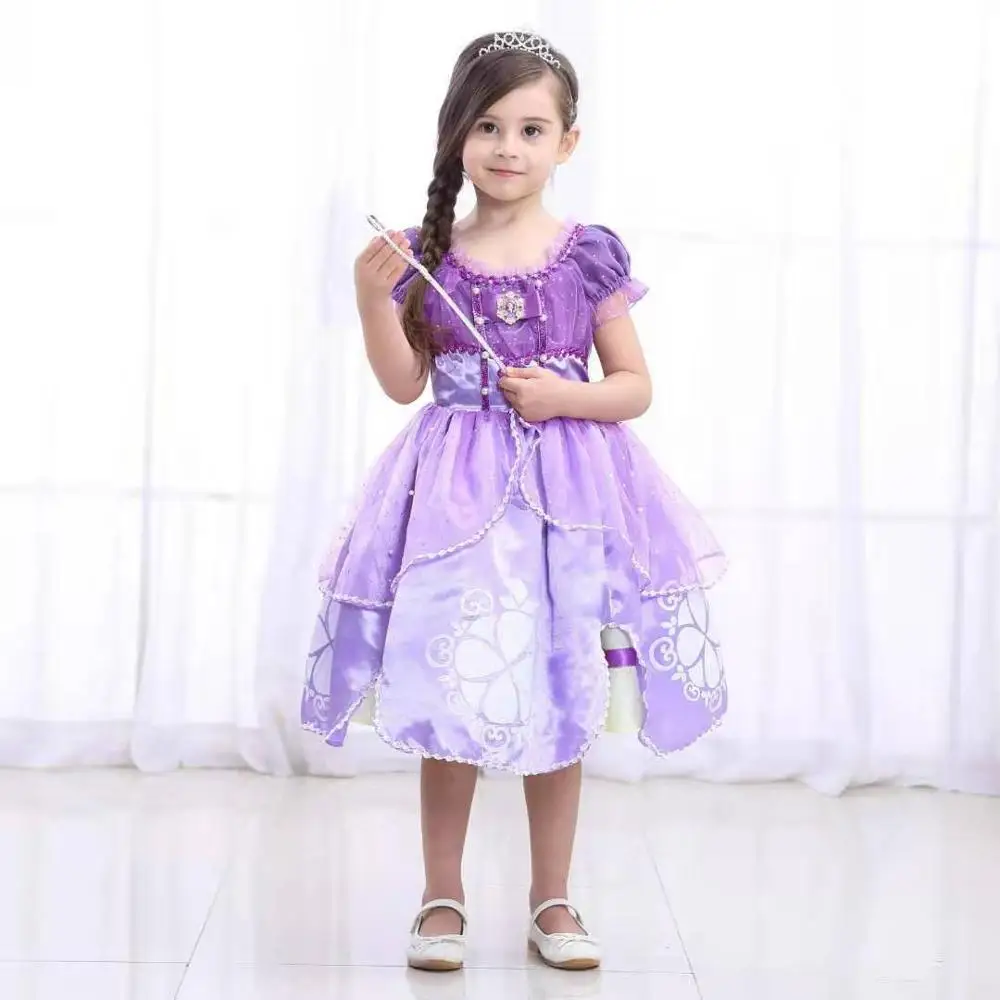 Vestido Princesa Sofia 1-6 anos Infantil