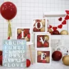 4 scatole bianche + amore + 26 lettere